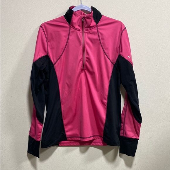 AriatTEK Bryce Cold Series Quarter-Zip Pullover – Pink & Black | Size Large - Picture 3 of 14